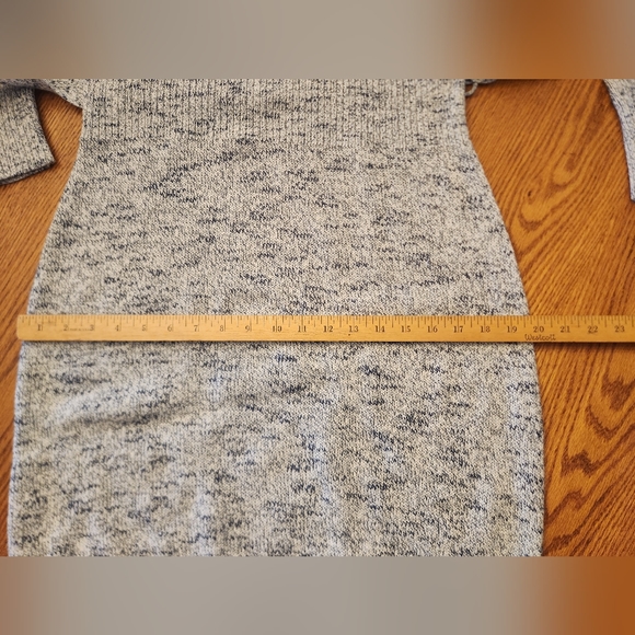 Ann Taylor Sweater Dress Blue White Speckled Heathered Size M - Picture 12 of 13